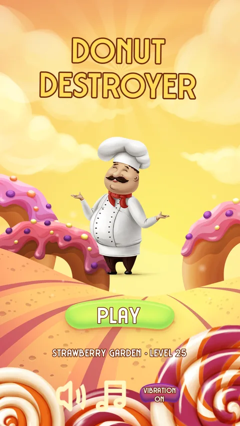 Donut Destroyer main menu