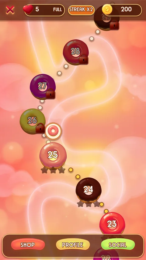 Donut Destroyer world map